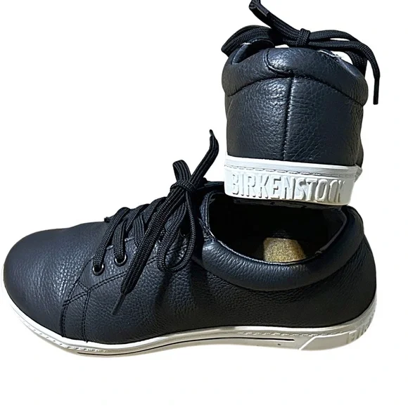 Birkenstock QO 500 NL Black Leather Non Slip Sneakers EU 38 US 7.5 - Picture 6 of 16